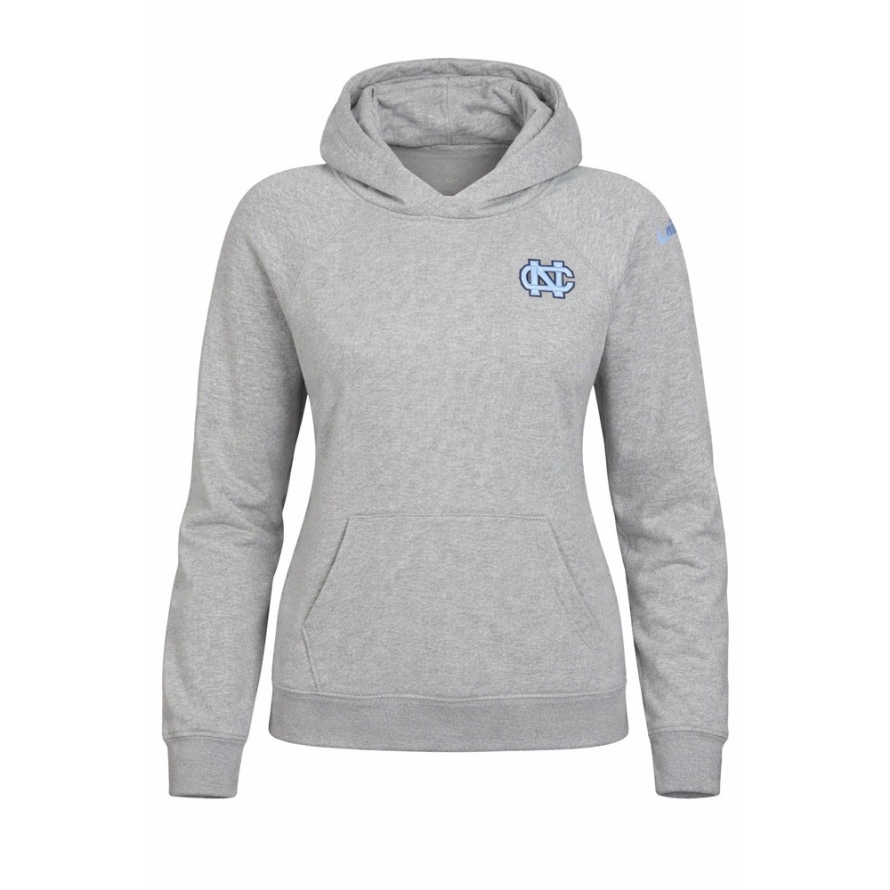 Nike Hoodie Womens XXL Gray‎ UNC North Carolina Pullover Sweatshirt Logo